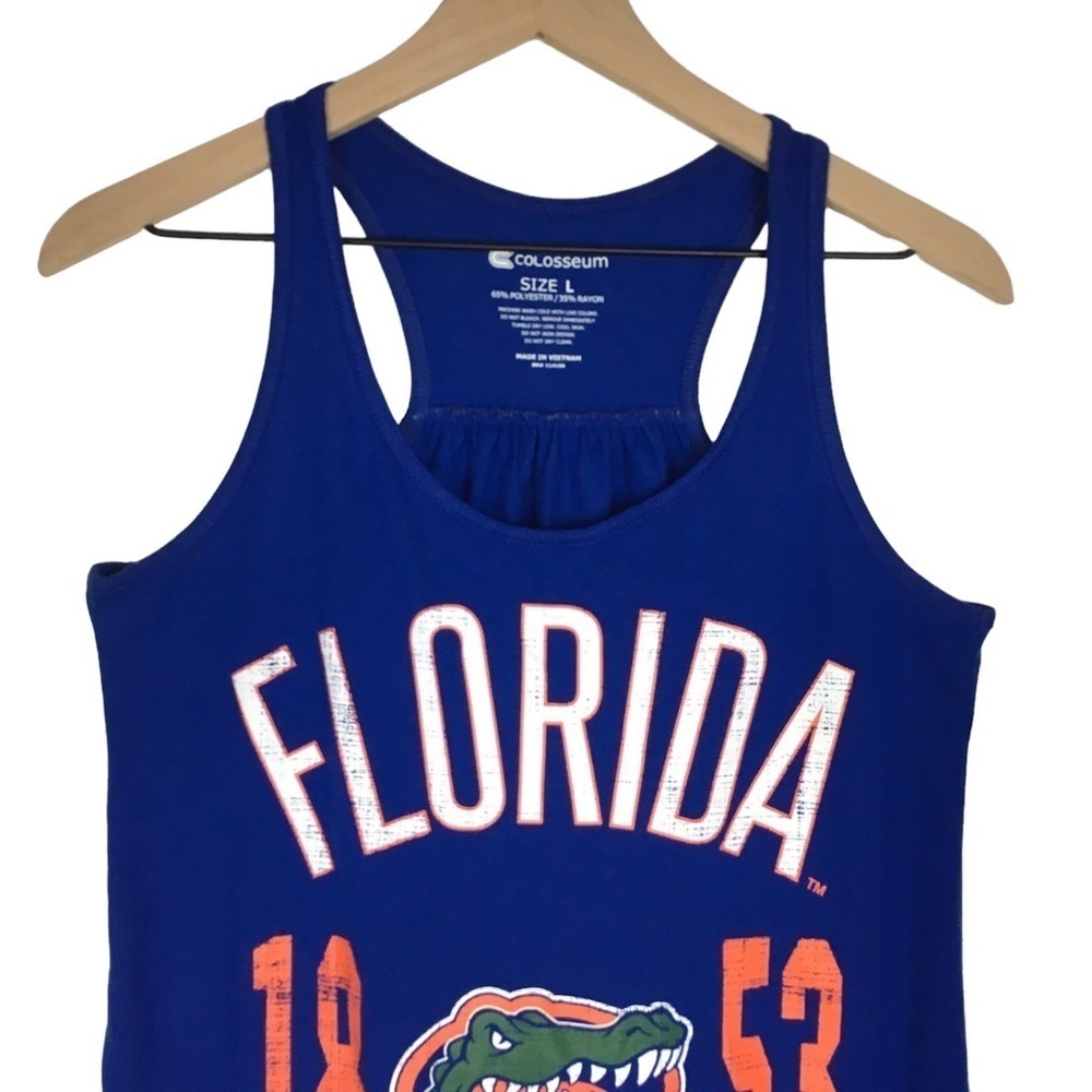 FLORIDA GATORS Tank Top Racerback Game Day School Spirit Colosseum Size Large - Picture 2 of 9